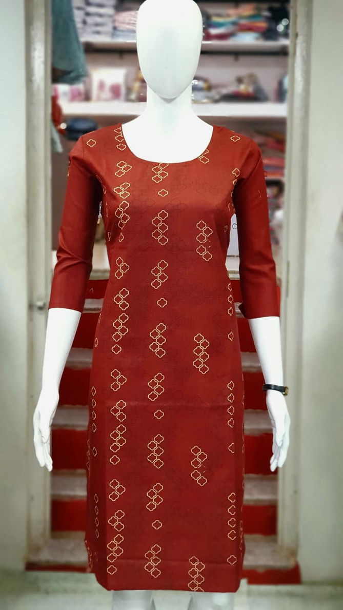 Ff Zarukhe Cotton Printed Regular wear Designer Kurti Collection